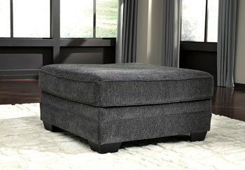 Tracling Oversized Ottoman — Slate Benchcraft® Living Room
