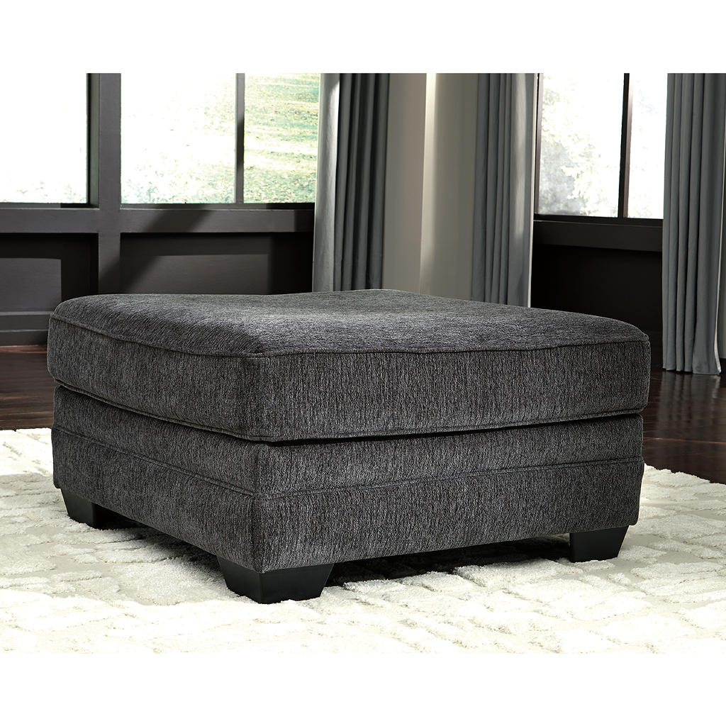 Tracling Oversized Ottoman — Slate Benchcraft® Living Room
