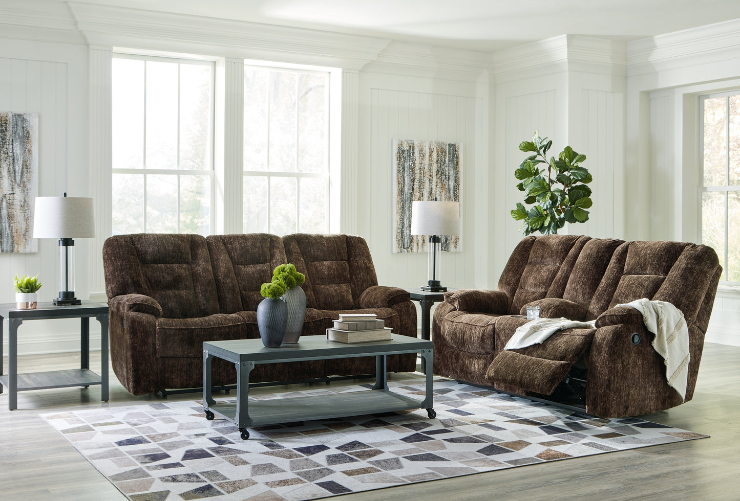 Soundwave Reclining Sofa and Loveseat