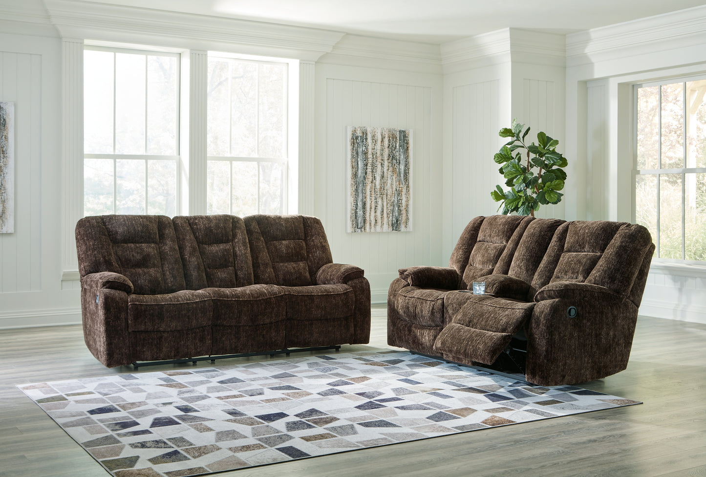 Soundwave Reclining Sofa and Loveseat