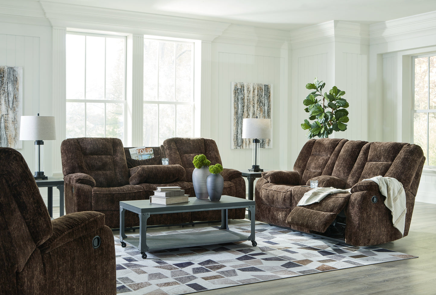 Soundwave Reclining Sofa, Loveseat and Recliner