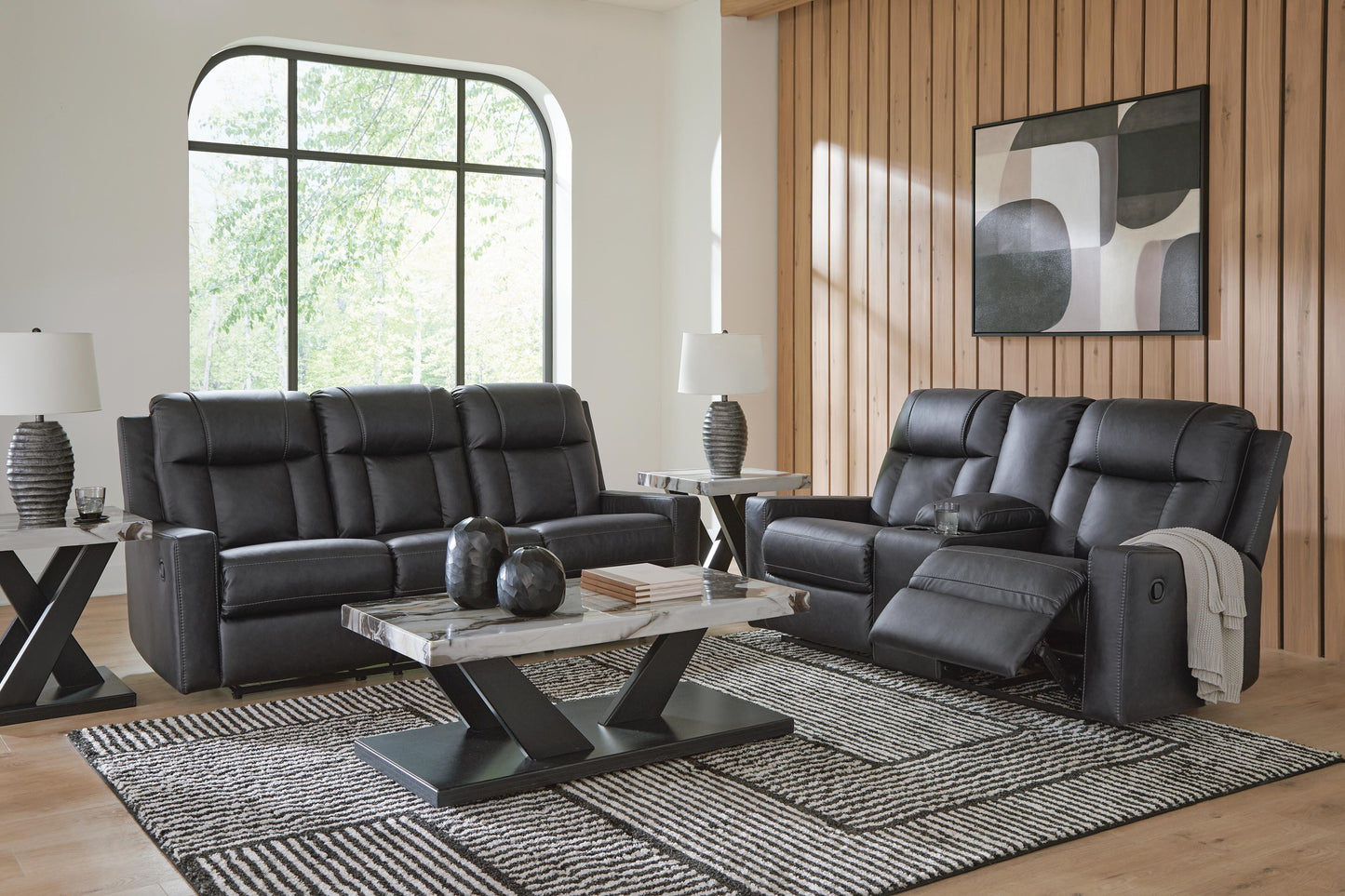Mackmenville Reclining Sofa and Loveseat