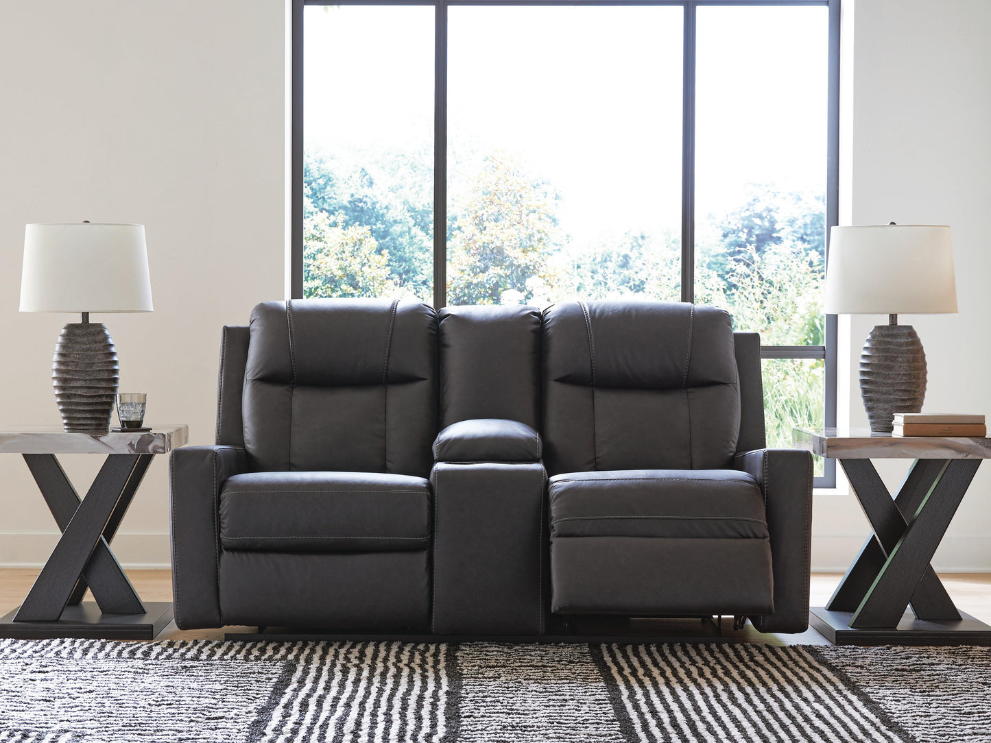 Mackmenville Reclining Loveseat with Console
