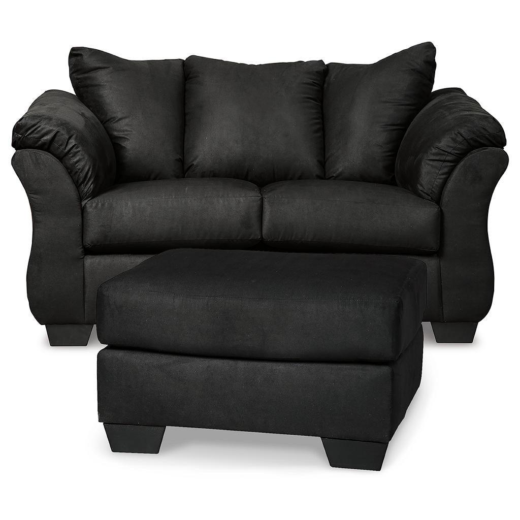 Darcy Loveseat and Ottoman — Black Signature Design by Ashley® Uncategorized