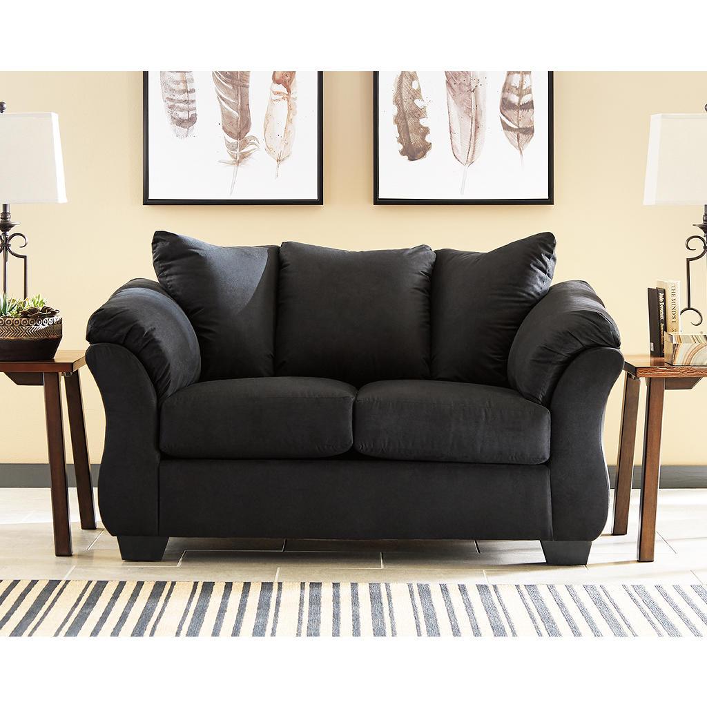 Darcy Loveseat and Ottoman — Black Signature Design by Ashley® Uncategorized