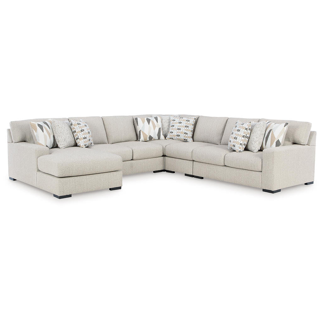 Laurelgrove 5-Piece Sectional with Chaise Benchcraft® Living Room