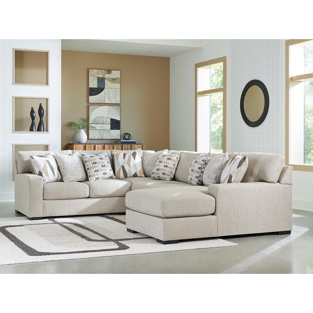 Laurelgrove 4-Piece Sectional with Chaise Benchcraft® Living Room