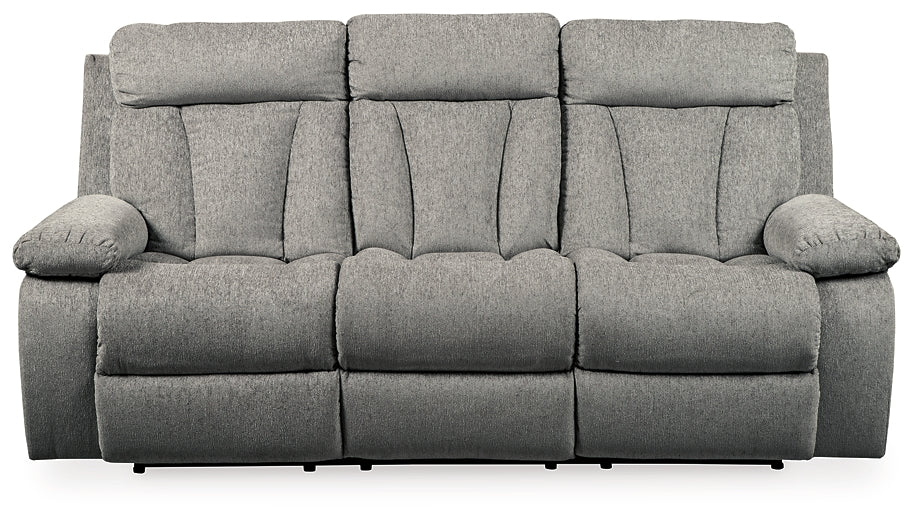 Mitchiner Reclining Sofa with Drop Down Table