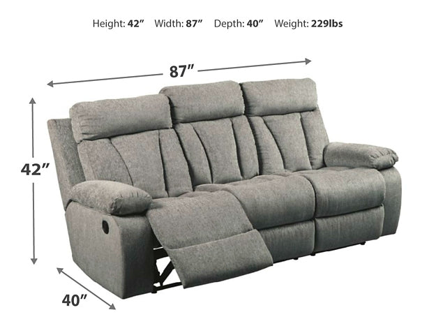 Mitchiner Reclining Sofa and Loveseat with 2 Recliners