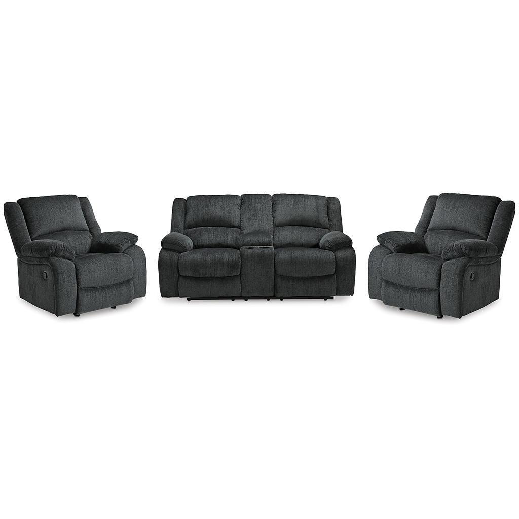 Draycoll Reclining Loveseat and 2 Recliners Signature Design by Ashley® Uncategorized