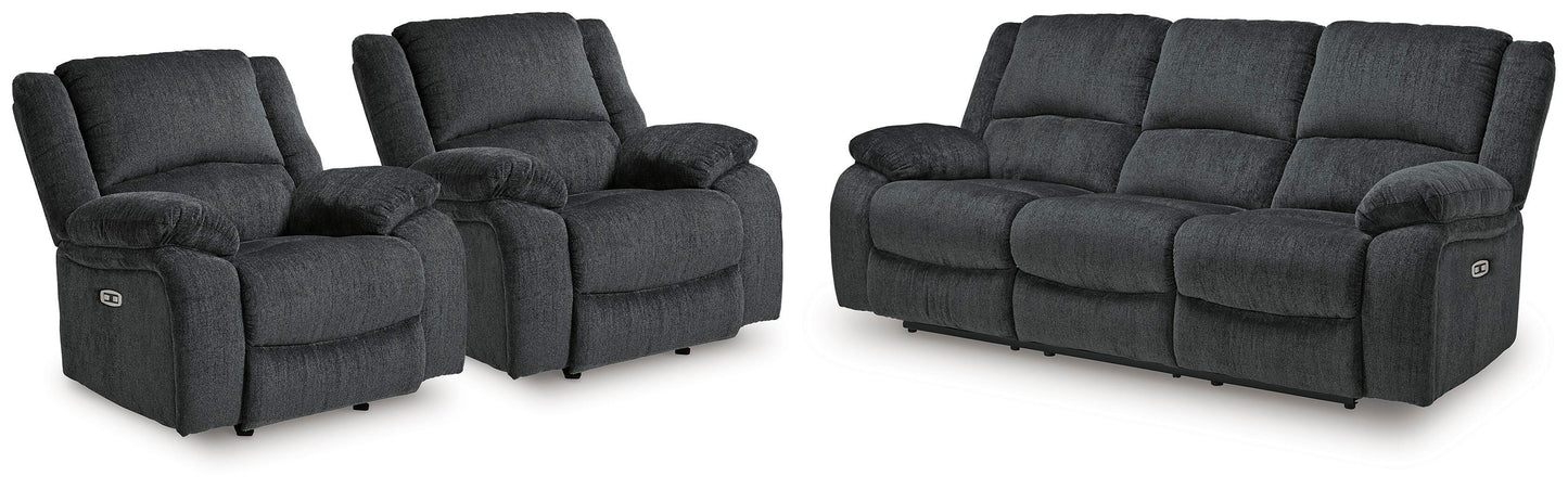 Draycoll Power Reclining Sofa and 2 Power Recliners — 3-Piece Signature Design by Ashley® Living Room