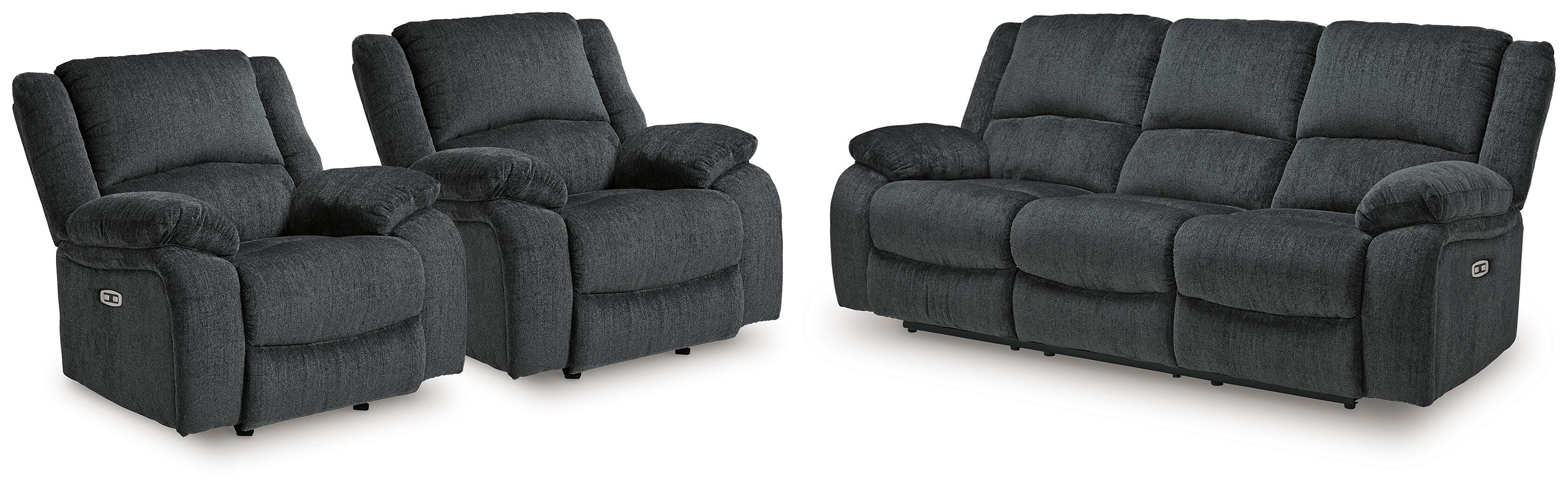Draycoll Power Reclining Sofa and 2 Power Recliners — 3-Piece Signature Design by Ashley® Living Room