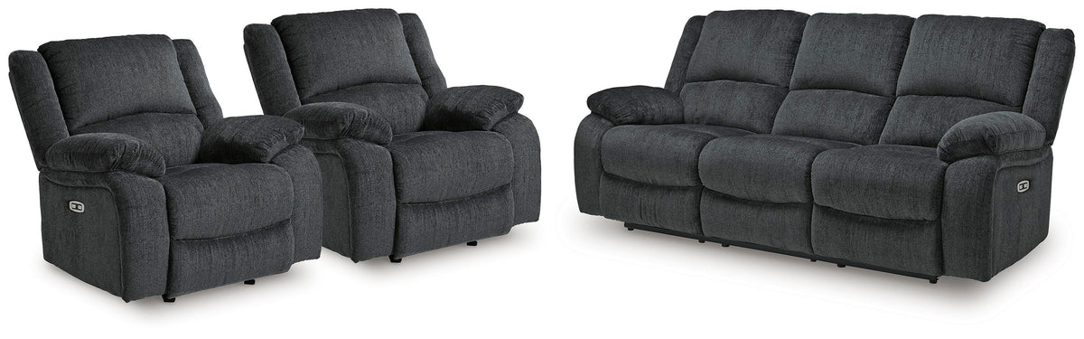 Draycoll Power Reclining Sofa and 2 Power Recliners — 3-Piece Signature Design by Ashley® Living Room
