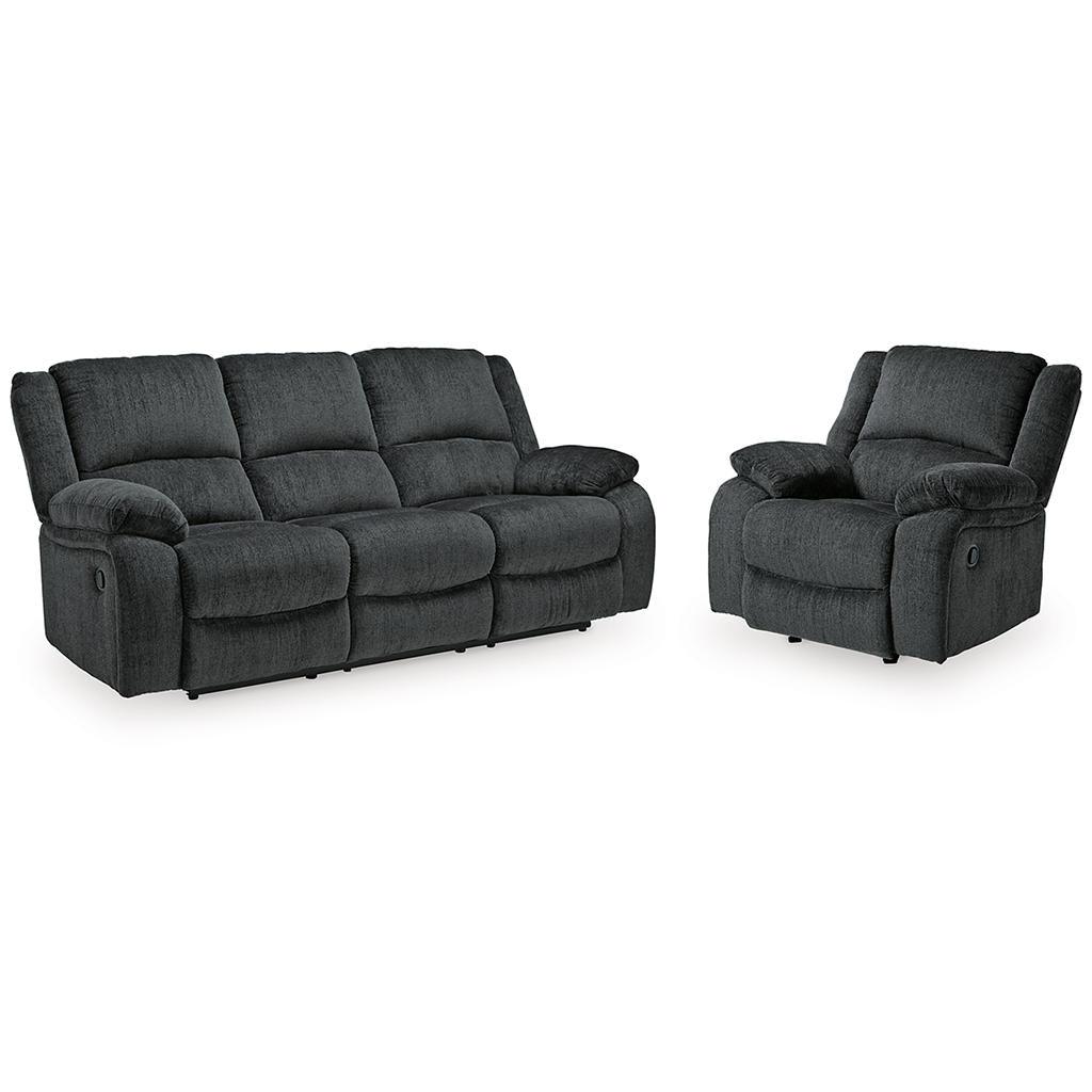 Draycoll Reclining Sofa and Rocker Recliner — Slate Signature Design by Ashley® Uncategorized
