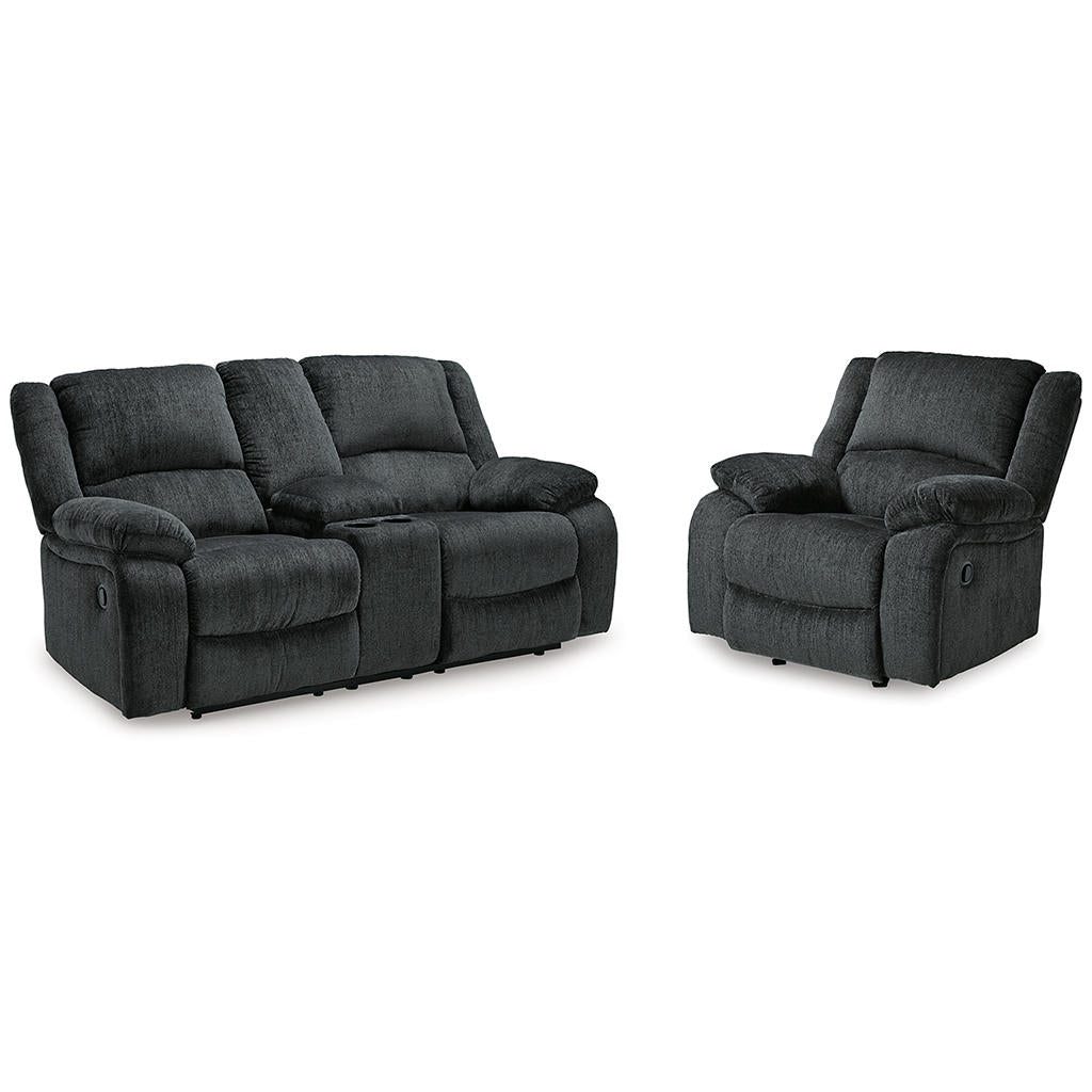 Draycoll Reclining Loveseat with Console and Recliner Signature Design by Ashley® Uncategorized