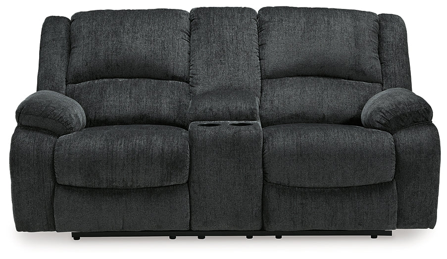 Draycoll Reclining Loveseat with Console and Recliner