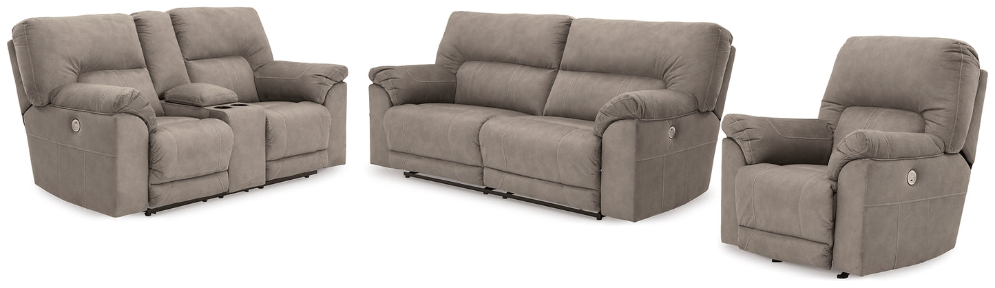 Cavalcade Power Reclining Sofa, Loveseat and Recliner