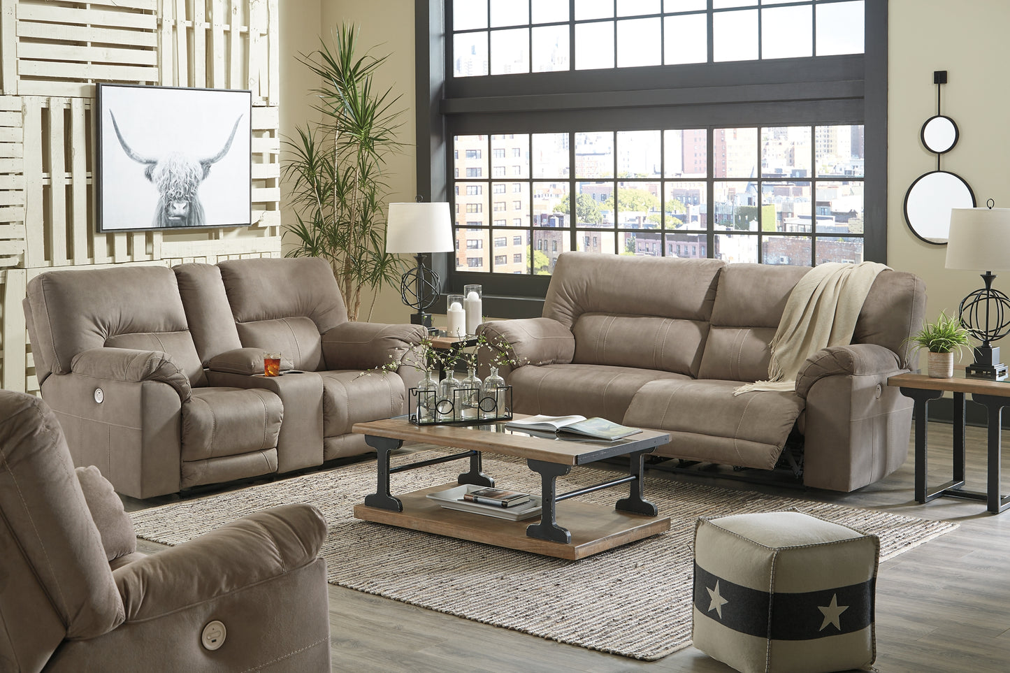 Cavalcade Power Reclining Sofa, Loveseat and Recliner