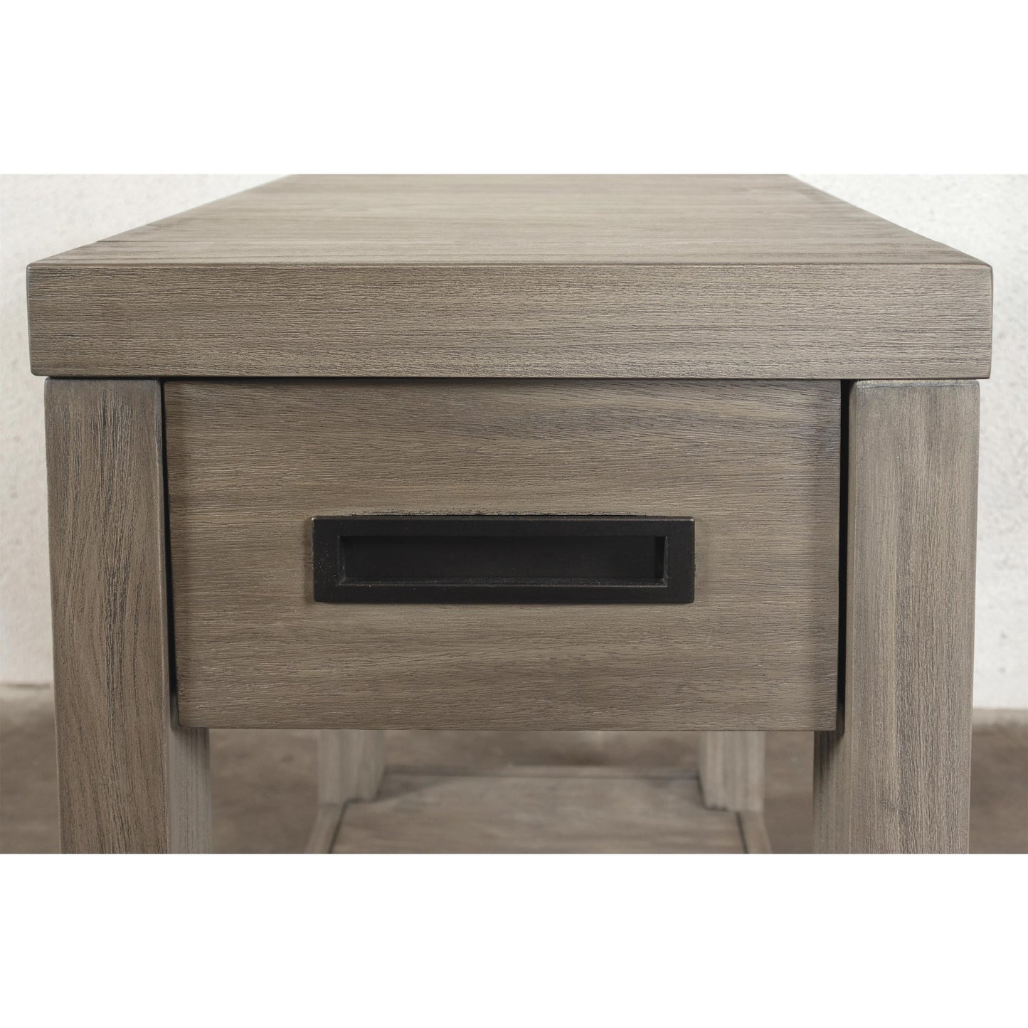 Riata Gray Chairside Table