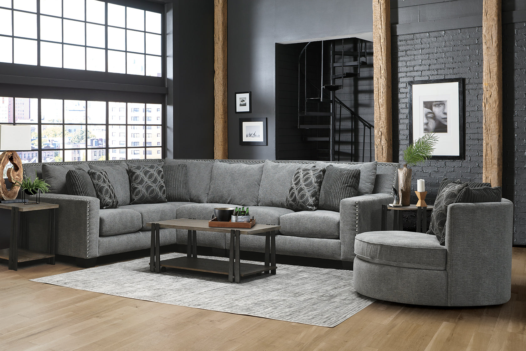 Luckenbach Left Arm Facing Corner Sofa