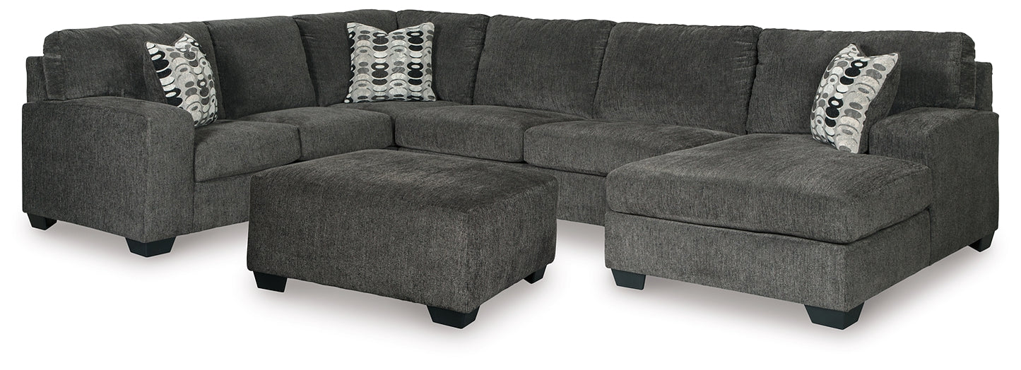 Ballinasloe 3-Piece Sectional and Ottoman