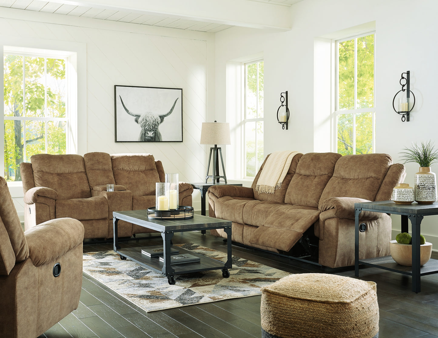 Huddle-Up Reclining Sofa, Loveseat and Recliner