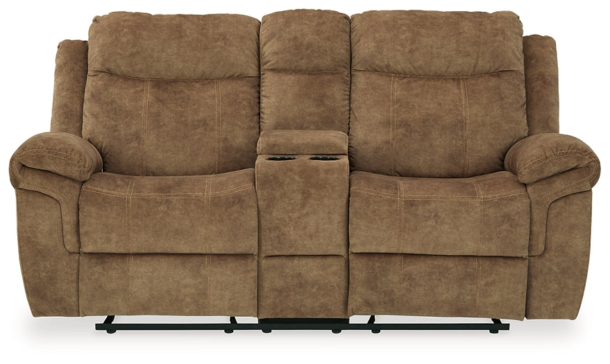 Huddle-Up Glider Reclining Loveseat with Console