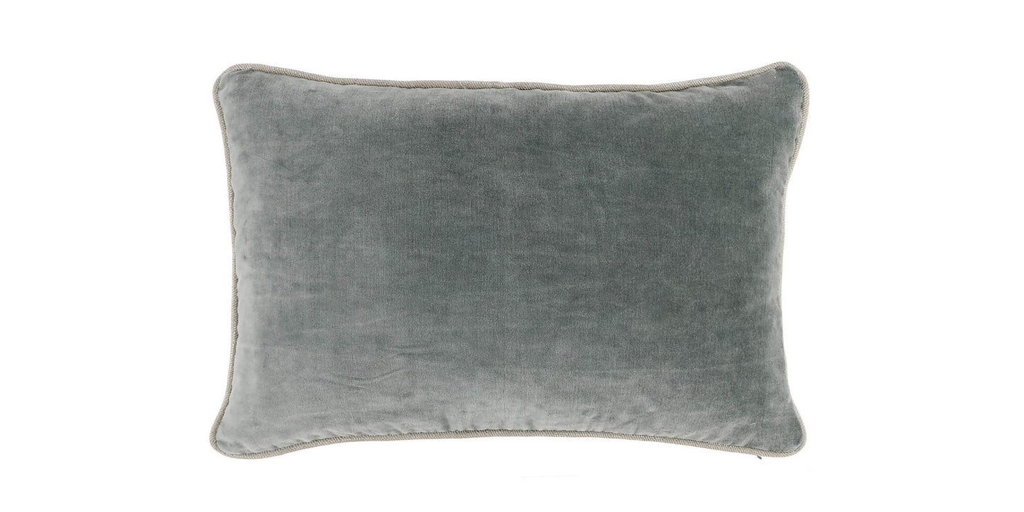 Heirloom Velvet Bay Green Lumbar Pillow Cover Bassett Home Decor
