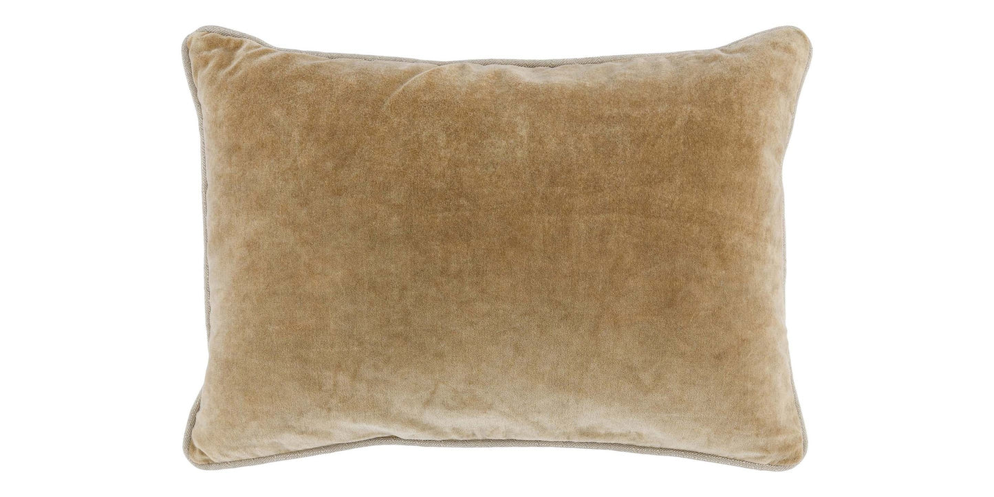 Heirloom Velvet Wheat Lumbar Pillow Cover Bassett Home Decor
