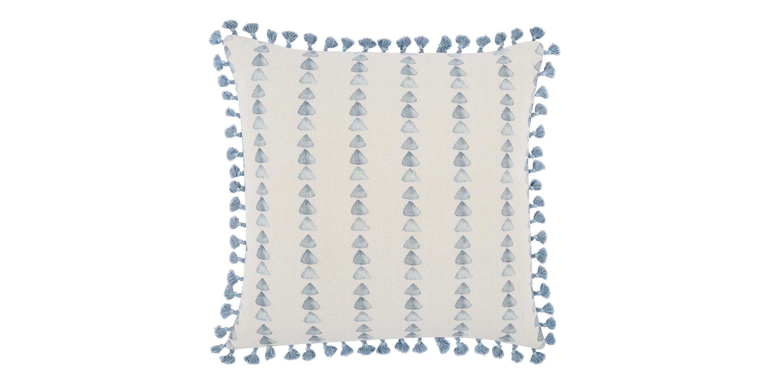 Shala Blue Pillow Bassett Home Decor