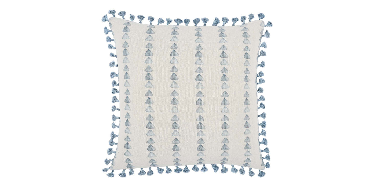 Shala Blue Pillow Bassett Home Decor