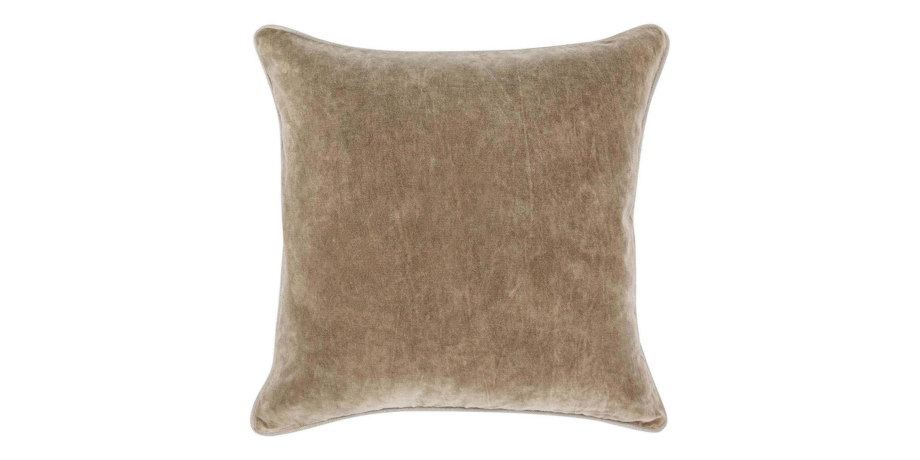 Heirloom Velvet Wheat 22" x 22" Square Pillow Cover + Insert Bassett