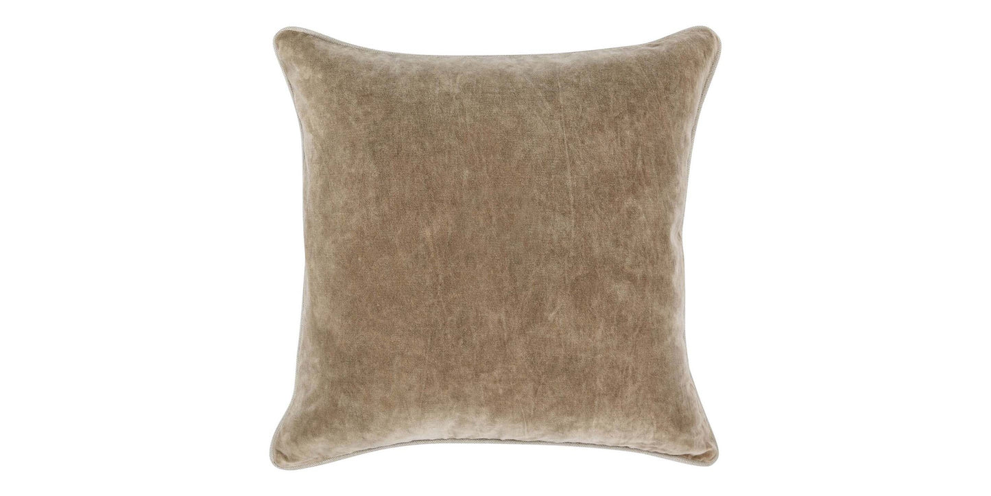 Heirloom Velvet Wheat 22" x 22" Square Pillow Cover + Insert Bassett