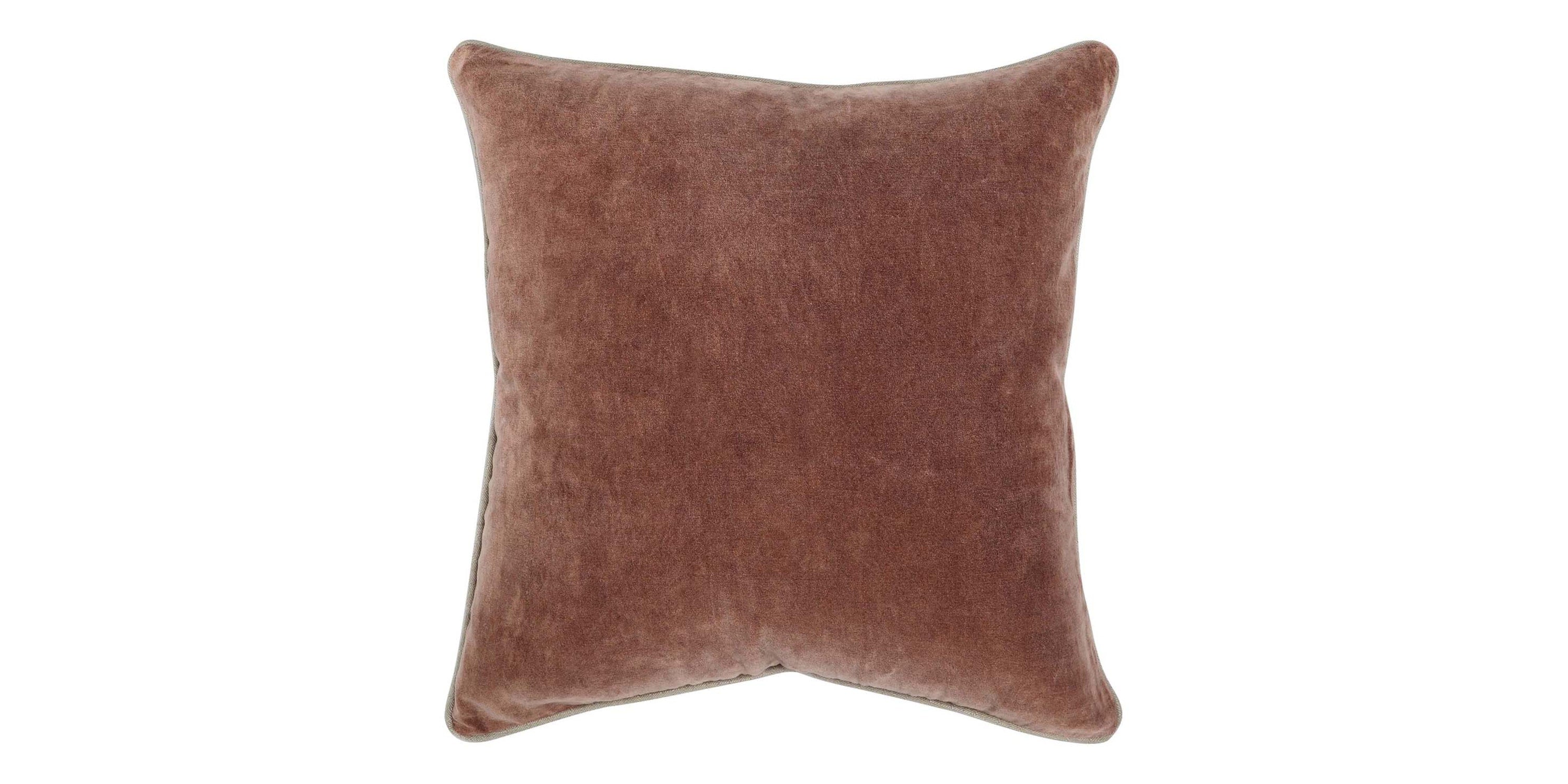 Heirloom Velvet Auburn 20" x 20" Square Pillow Cover + Insert Bassett Home Decor