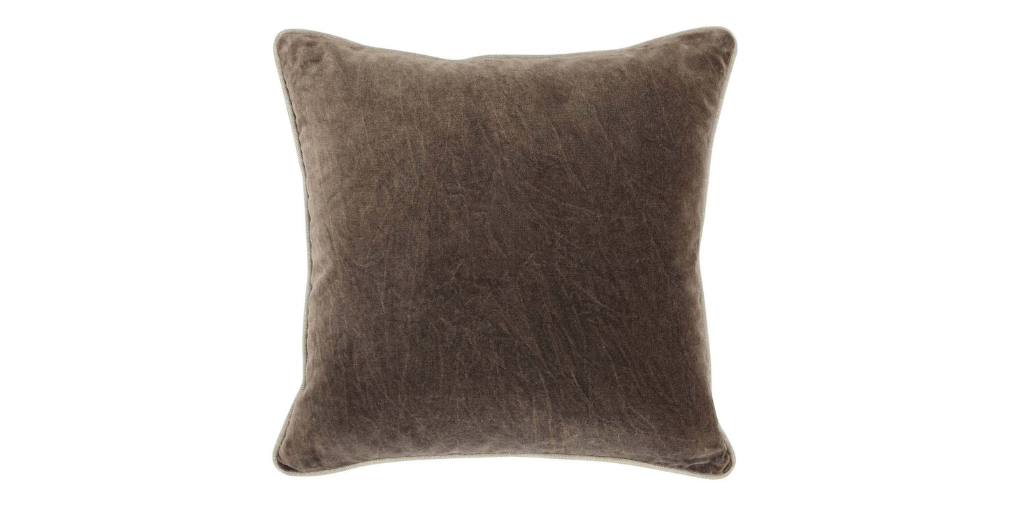 Heirloom Velvet Desert 22" x 22" Square Pillow Cover + Insert Bassett