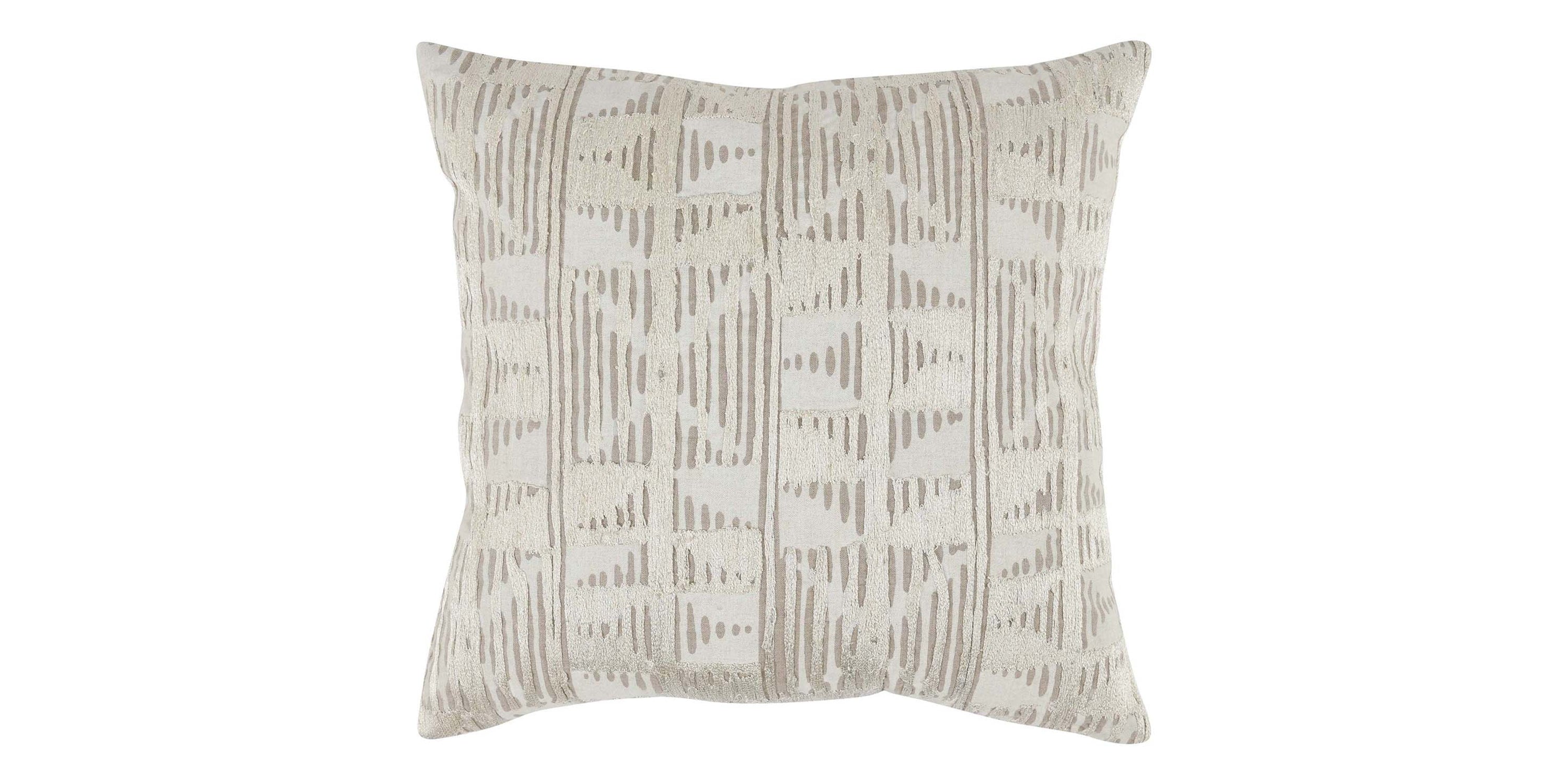 Roth Natural Ivory Pillow Bassett Home Decor