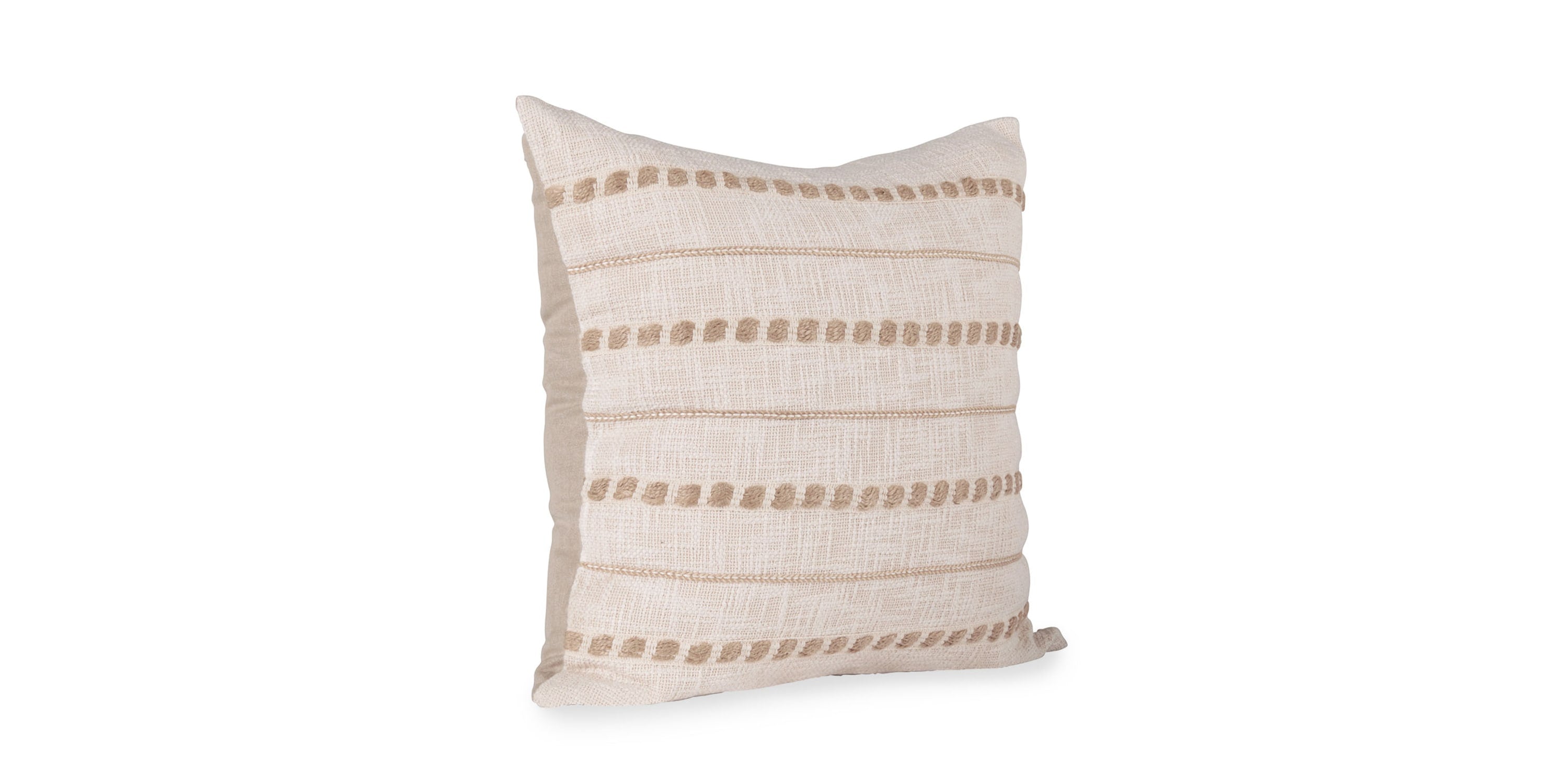 Lago Ivory Pillow Bassett Home Decor