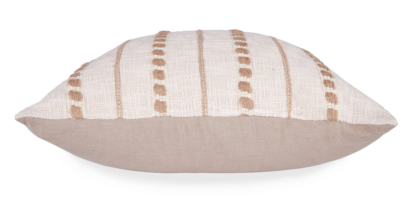 Lago Ivory Pillow Bassett Home Decor