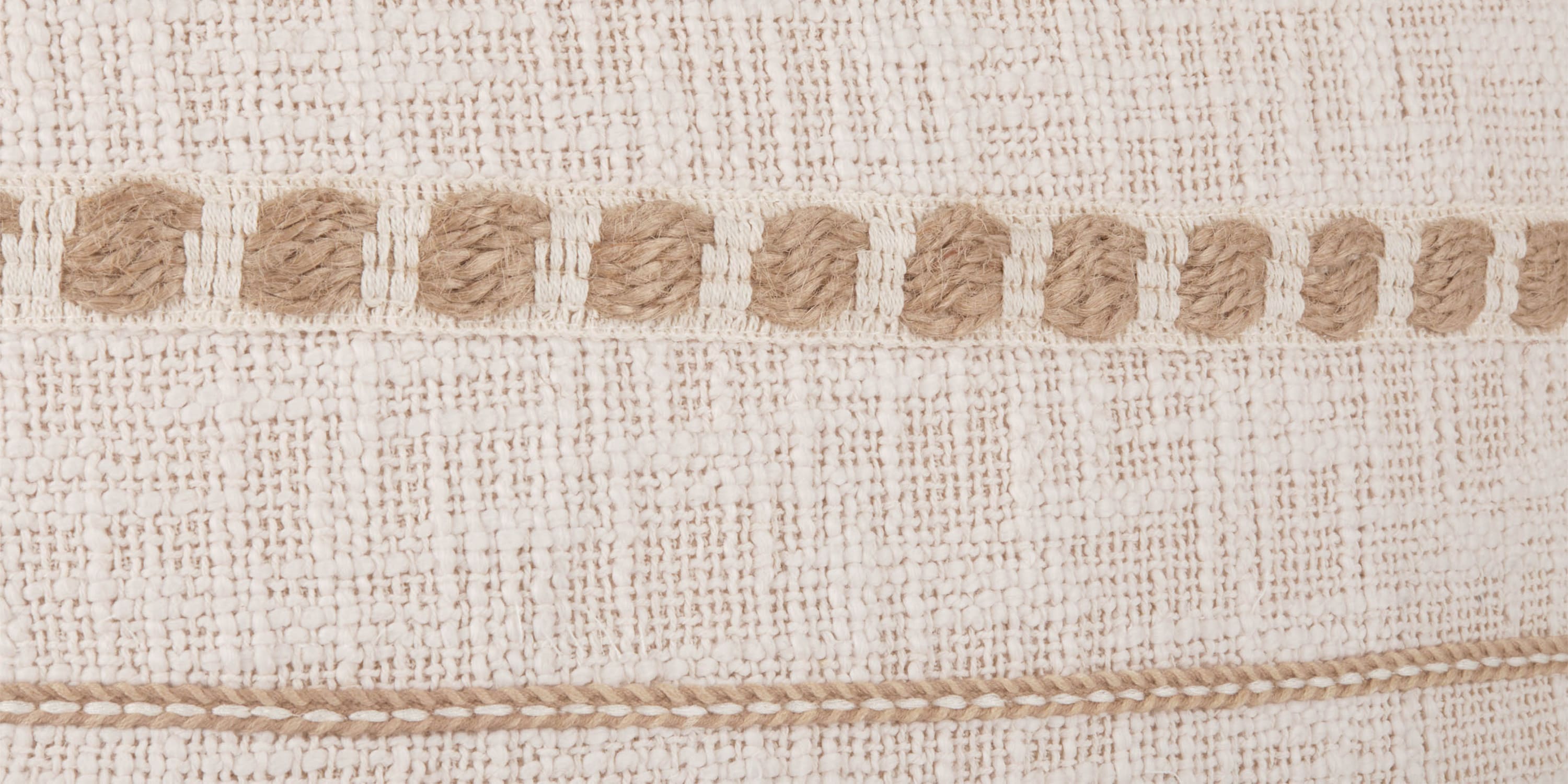 Lago Ivory Pillow Bassett Home Decor