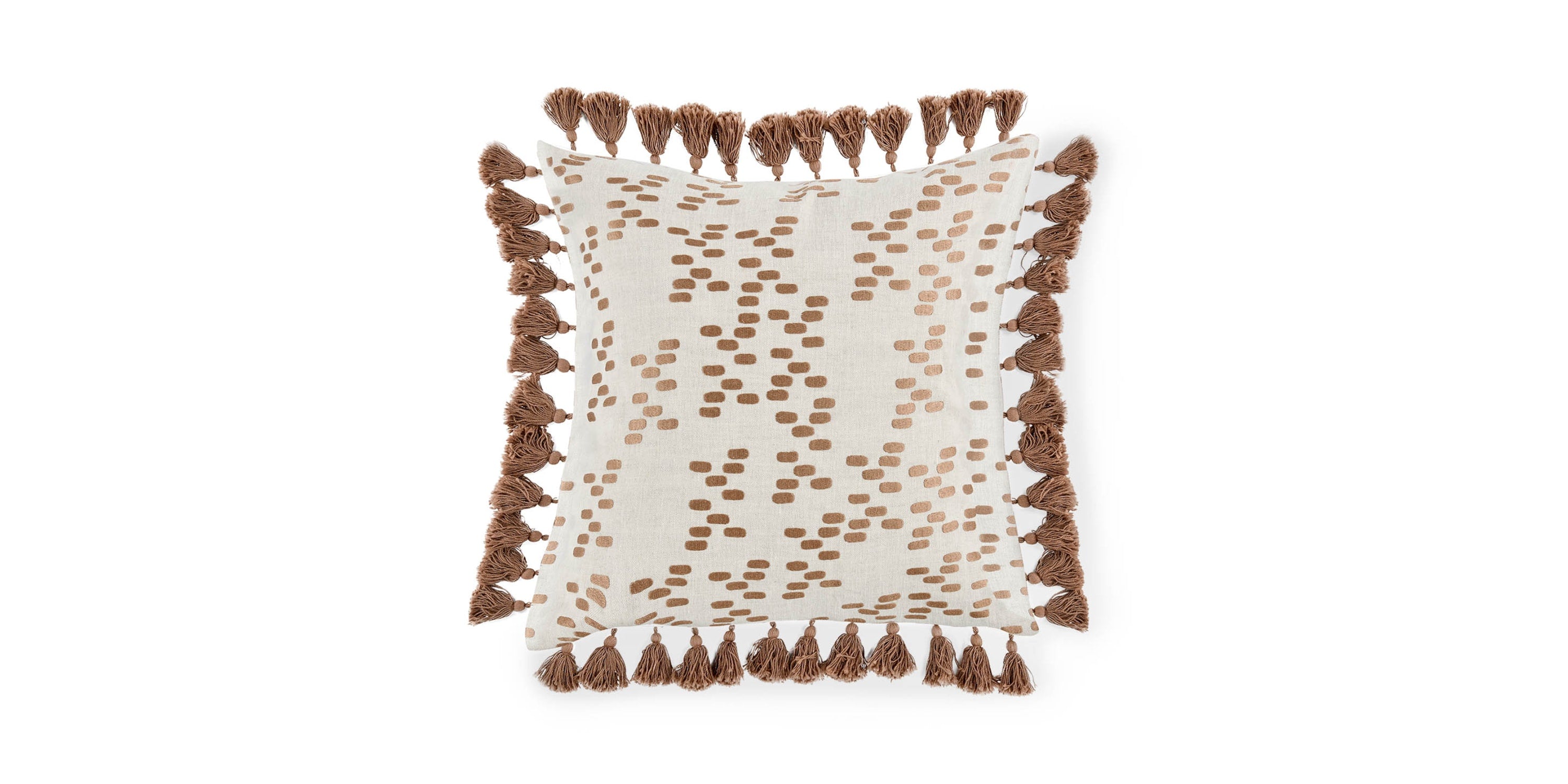 Dane Penny Brown Pillow Bassett Home Decor