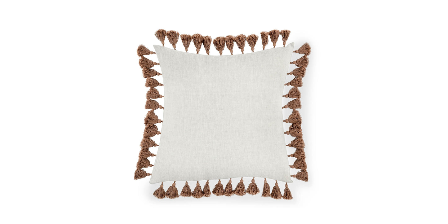Dane Penny Brown Pillow Bassett Home Decor