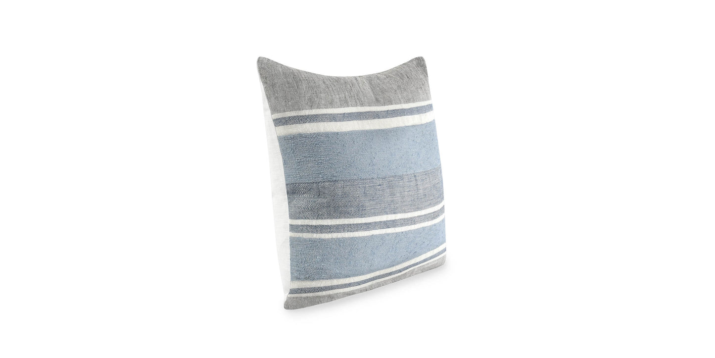 Lima Capri Blue Pillow Bassett Home Decor