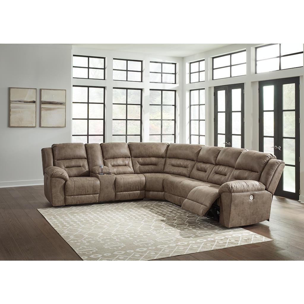 Ravenel 4-Piece Power Reclining Sectional — Fossil S3 Signature Design by Ashley® Living Room
