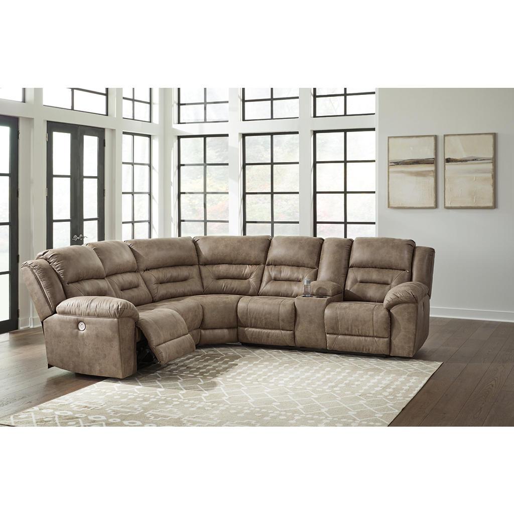 Ravenel 3-Piece Power Reclining Sectional — Fossil S2 Signature Design by Ashley® Living Room