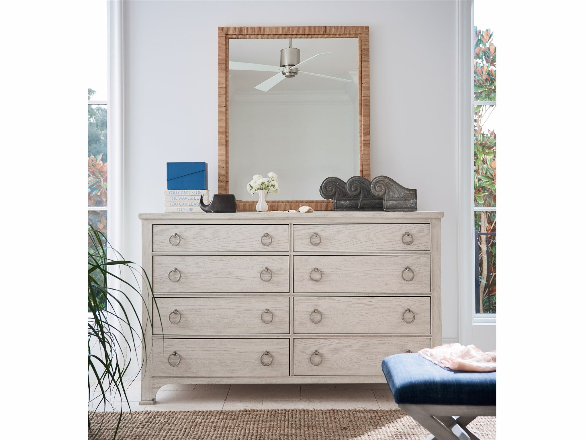 Universal Furniture Long Key Mirror — Escape Collection