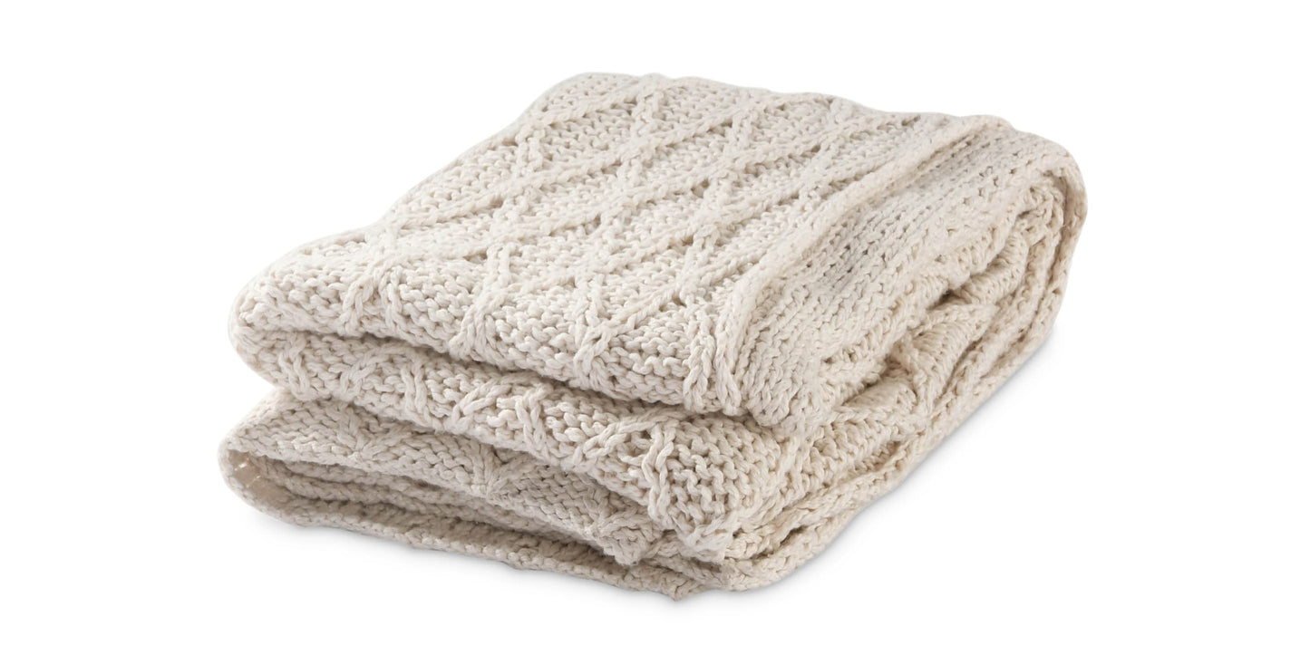 Catalina Ivory Throw Bassett