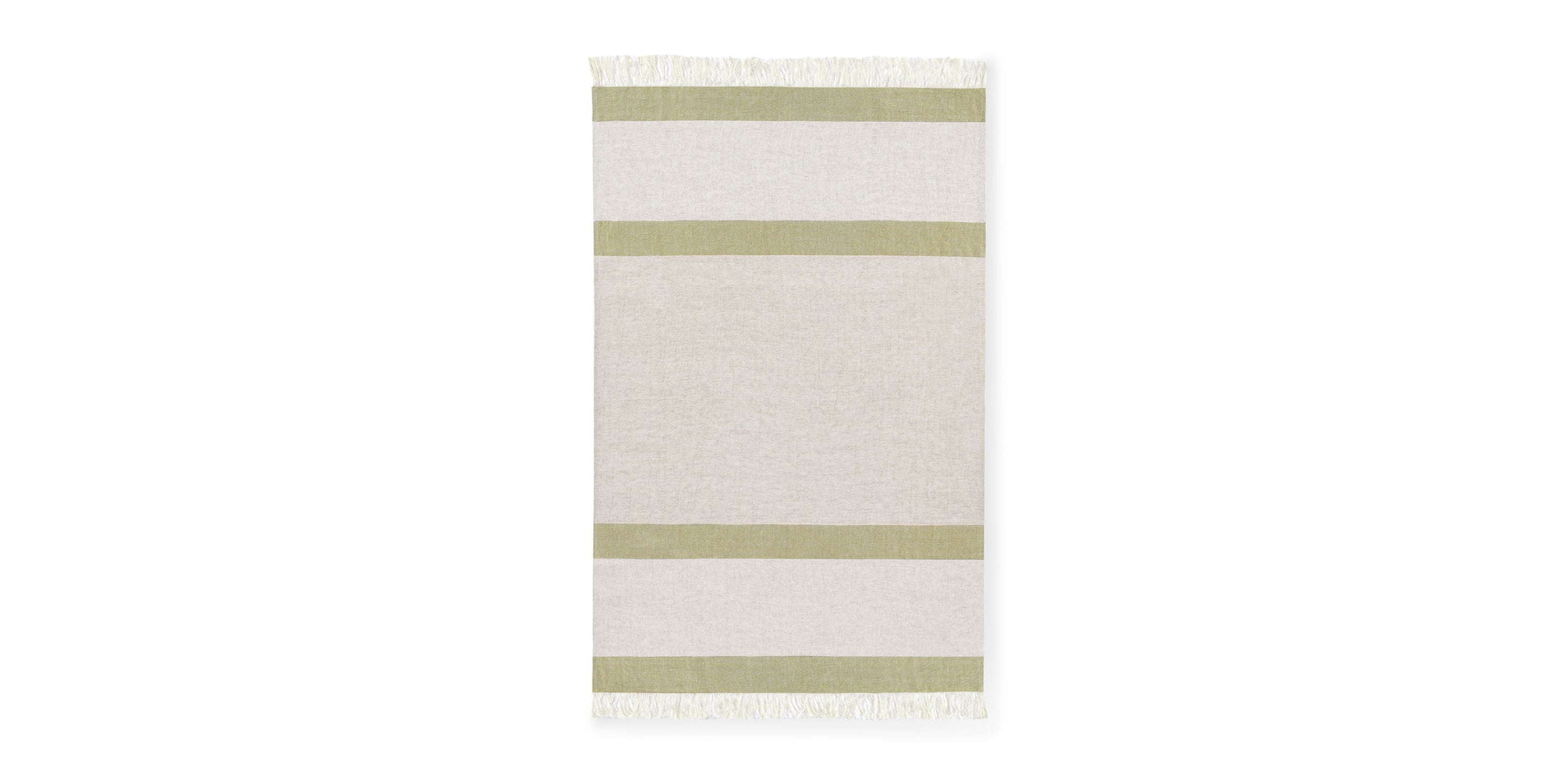 Talara Natural + Green Throw Bassett
