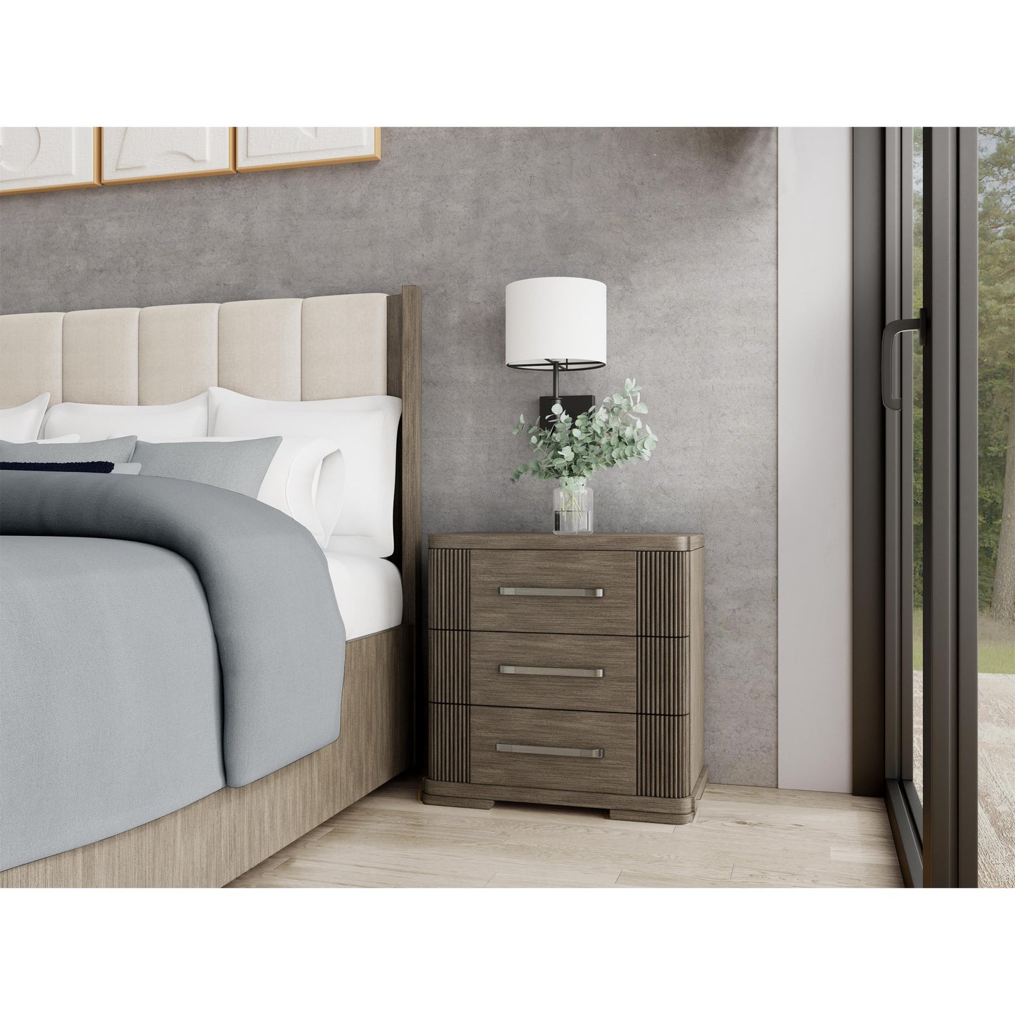 Sariel 3 Drawer Nightstand