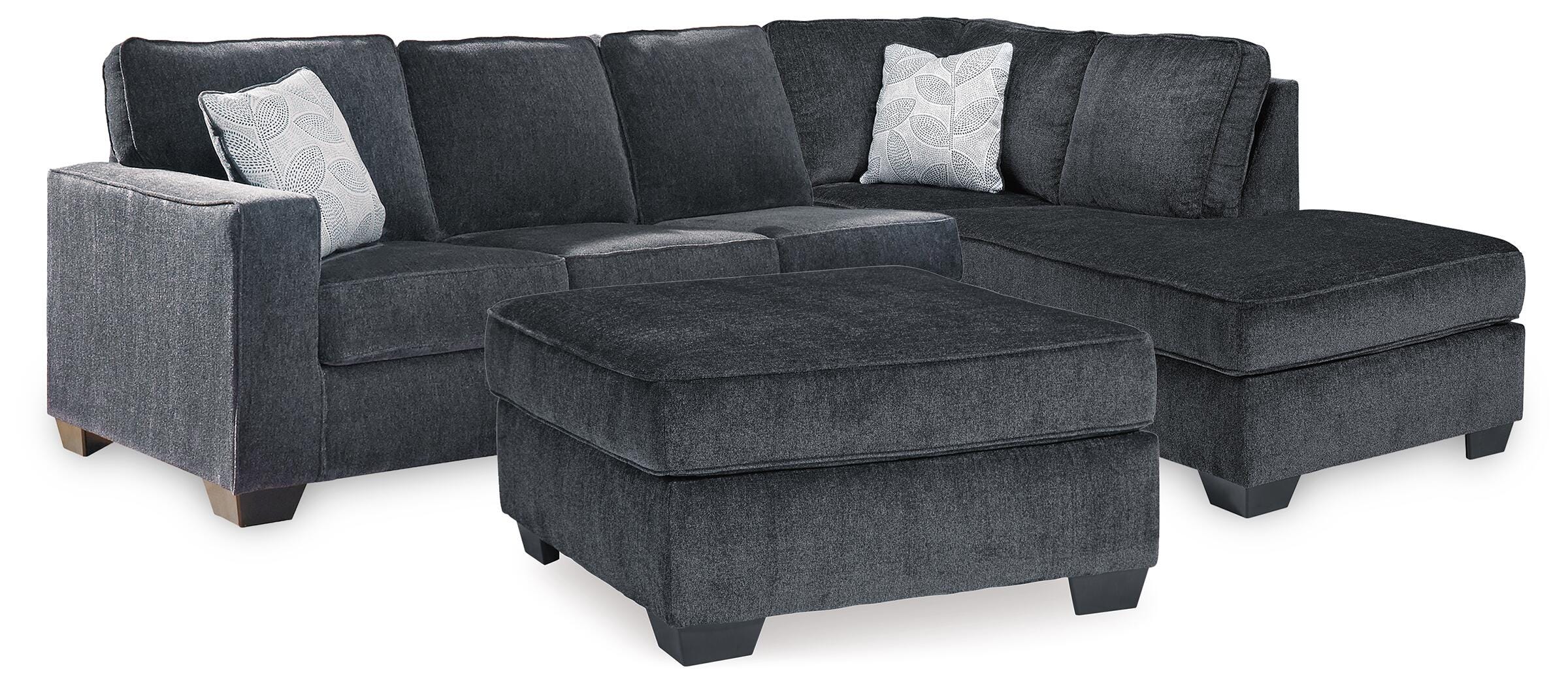 Altari 2-Pc Sleeper Sectional and Ottoman — Full Pull-Out (U18) Signature Design by Ashley® Stationary Upholstery Package