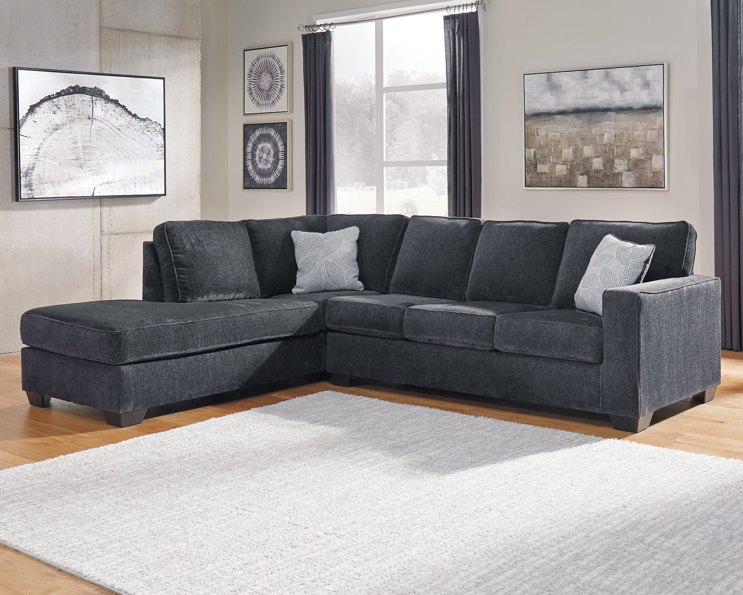 Altari 2-Piece Sectional with Chaise and Ottoman